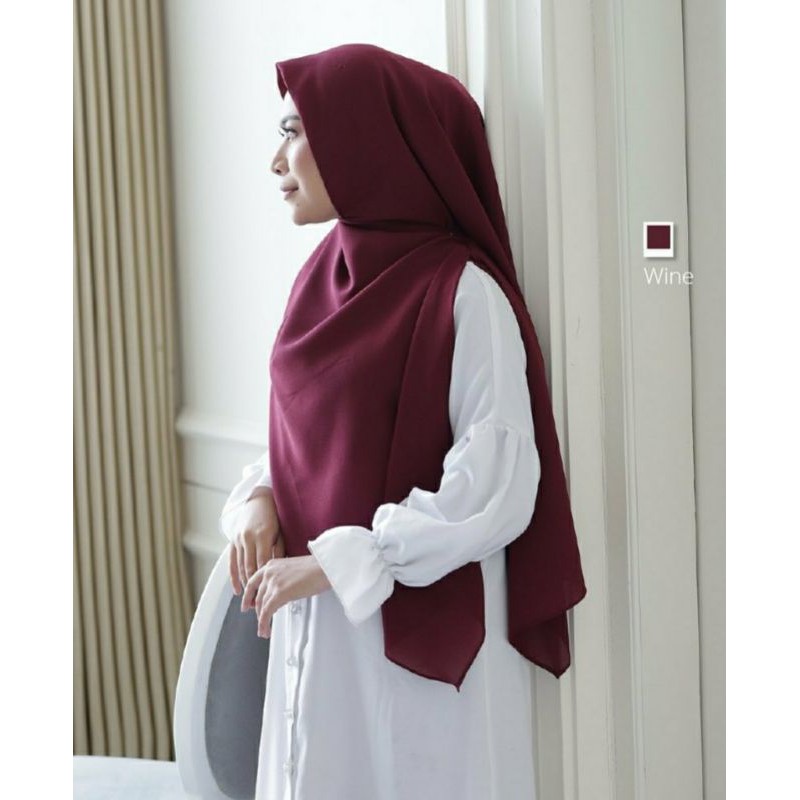 Kerudung segi empat syar'i syari segiempat ukuran 150x150