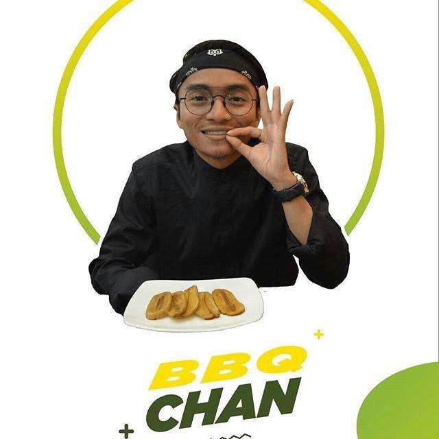 

Keripik pisang Taqychan rasa BBQ Chan