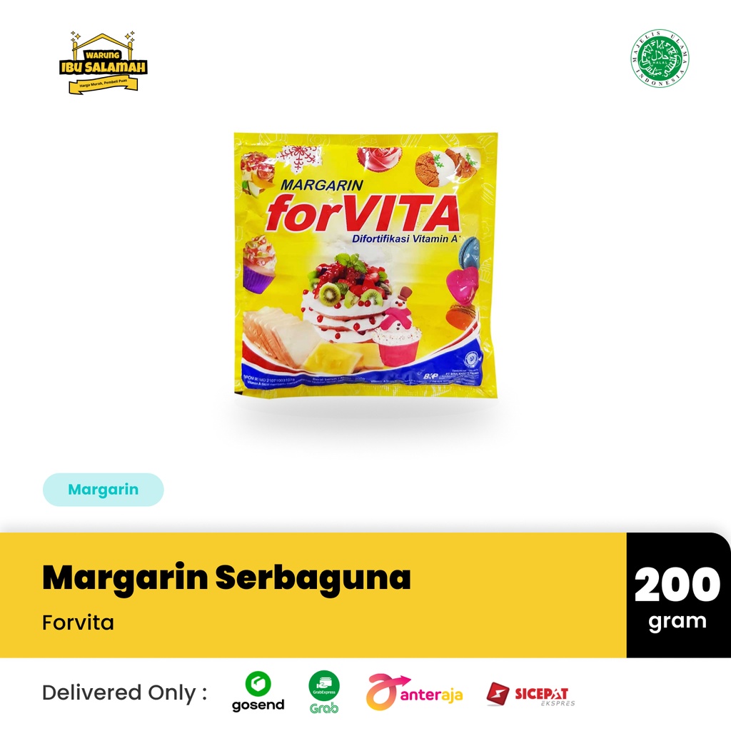 

Margarin Serbaguna Forvita 200 gram