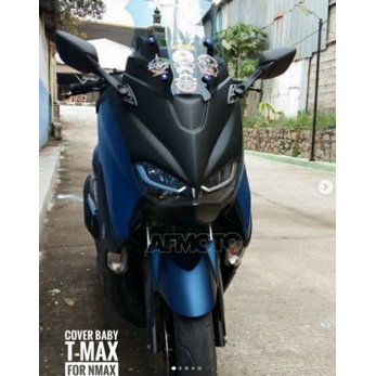 TAMENG KEDOK FRAME HEADLAMP VISOR WHINSHIELD DEPAN NMAX NEW MODEL BABY TMAX 2020/2021 COD