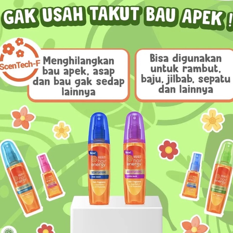 Ningrum - MAKARIZO Hair Energy Scentsations Hair Fragrance 30mL 100mL - Parfum Rambut Mist Perfume - 6302