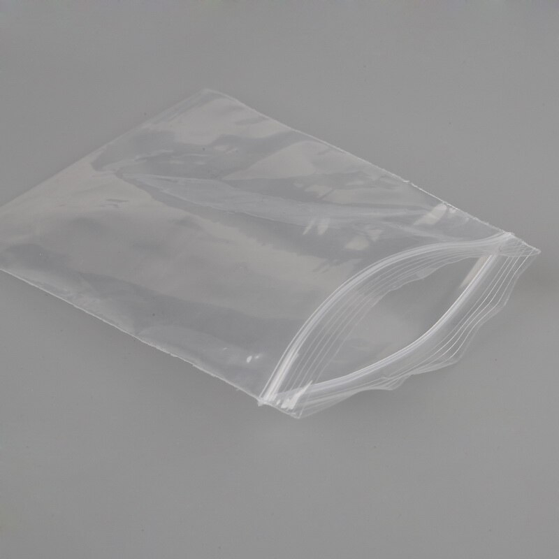 100pcs Kantong Plastik Ziplock Transparan Ukuran 5x7cm / 6x8cm / 7x10cm Untuk Kemasan Perhiasan