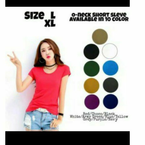 kaos polos cewek  MNC M,L, XL, XXL