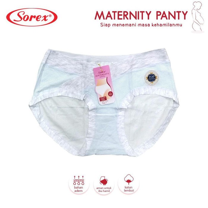 Sorex Celana Dalam Wanita Hamil Motif Garis - Maternity Panty CD 1140