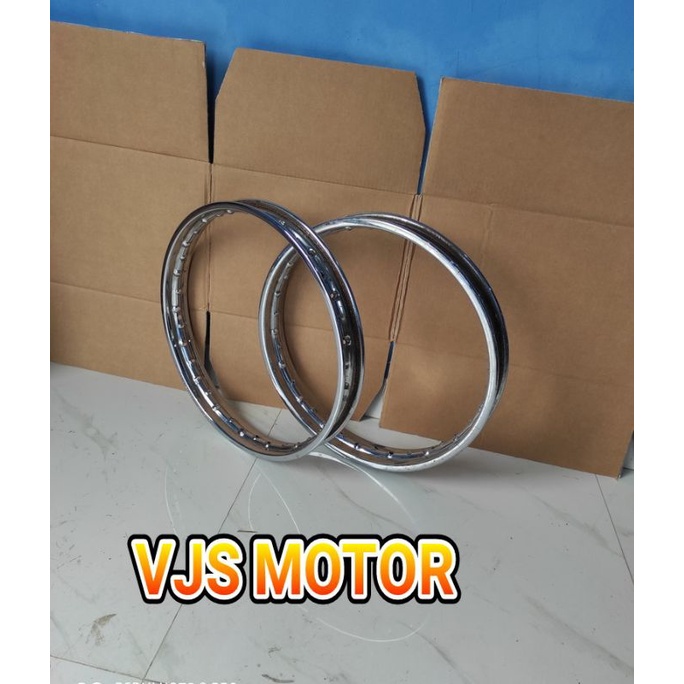 pelek velg besi ring 16 depan blakang 140 160