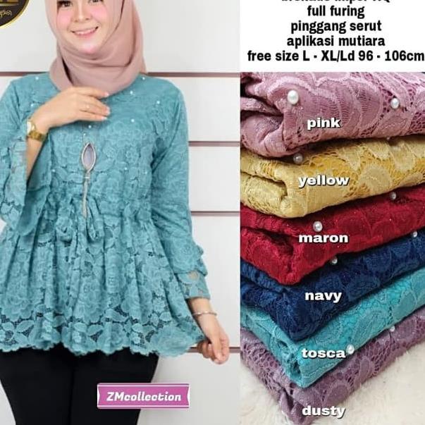 『DISKON』 SAY BLOUSE/BAJU KONDANGAN WANITA/ATASAN BRUKAT KEKINIAN/ATASAN KONDANGAN WANITA/TUNIK BRUKA