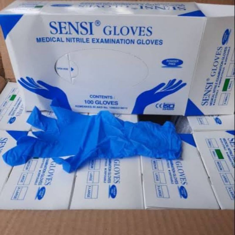 SARUNG TANGAN SENSI NITRILE / GLOVES SENSI VINYIL / SENSI LATEX / SARUNG TANGAN LATEX/ GLOVES SENSI