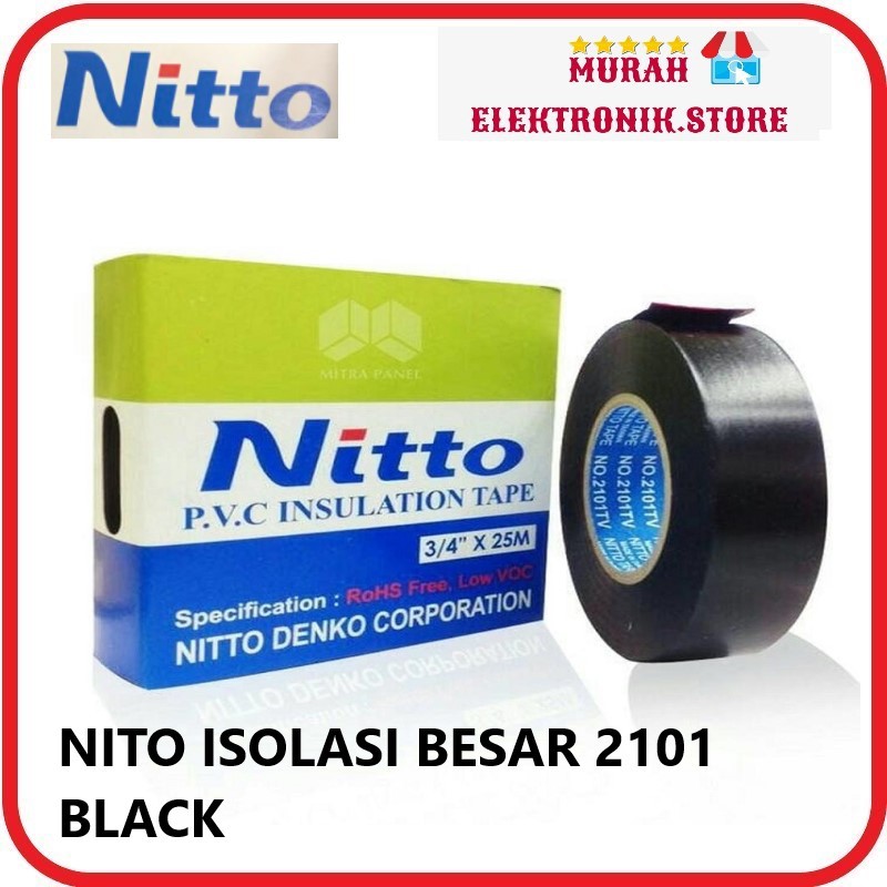 ISOLASI LAKBAN KABEL LISTRIK NITO NITTO HITAM