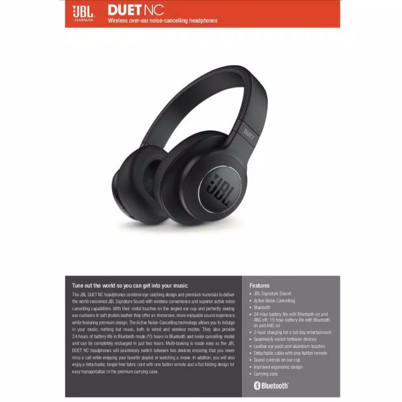 JBL Duet NC Wireless bluetooth headphone with ANC Original (second)