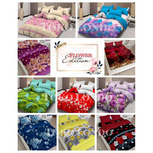 QB2 SPREI LADY ROSE QUEEN Size / SPREI LADY ROSE 160x200 / SPREI LADYROSE 160 QUEEN TERMURAH