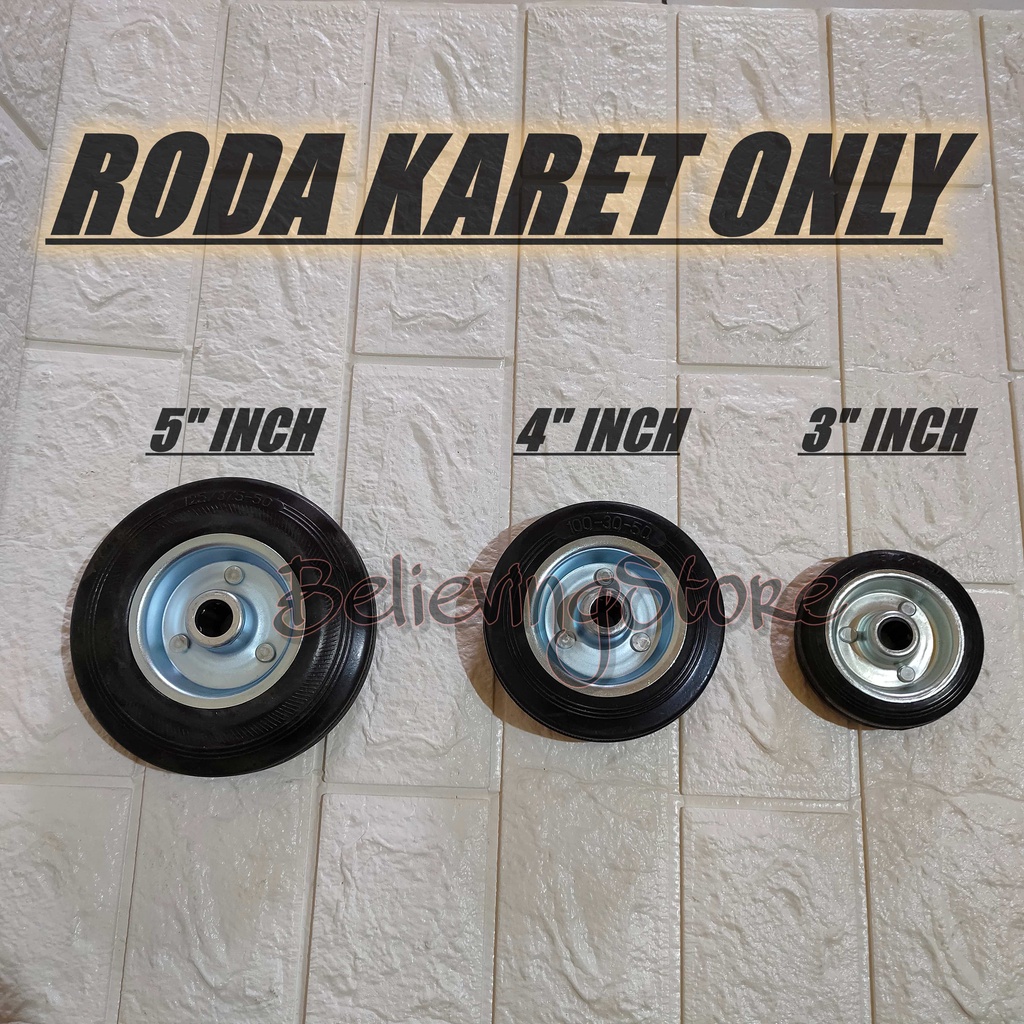 Roda Karet Only / Roda Etalase / Roda Trolley Lipat