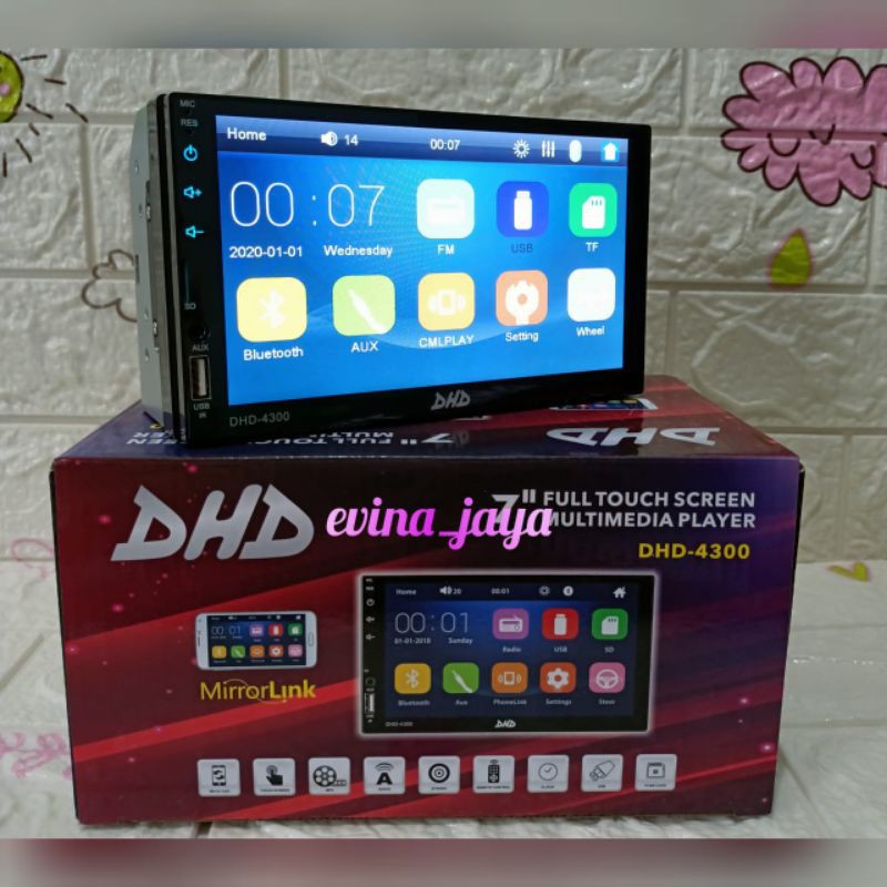 Doubledin DHD-4300 layar full touchscreen mirorlink