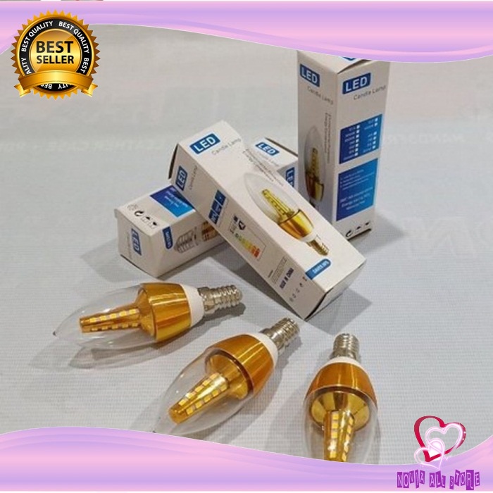LAMPU LED BOHLAM E14 LILIN CANDLE GANTUNG TIDUR MEJA LANCIP LED