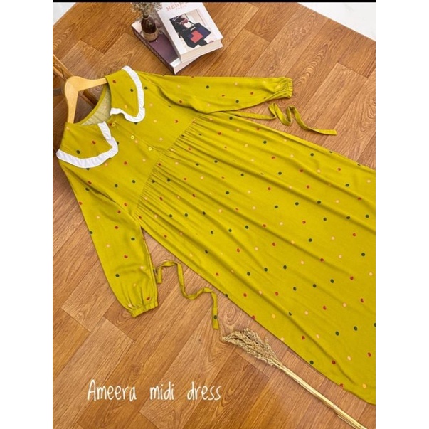 DRESS WANITA/AMEERA DRESS MIDI/MIDI DRESS