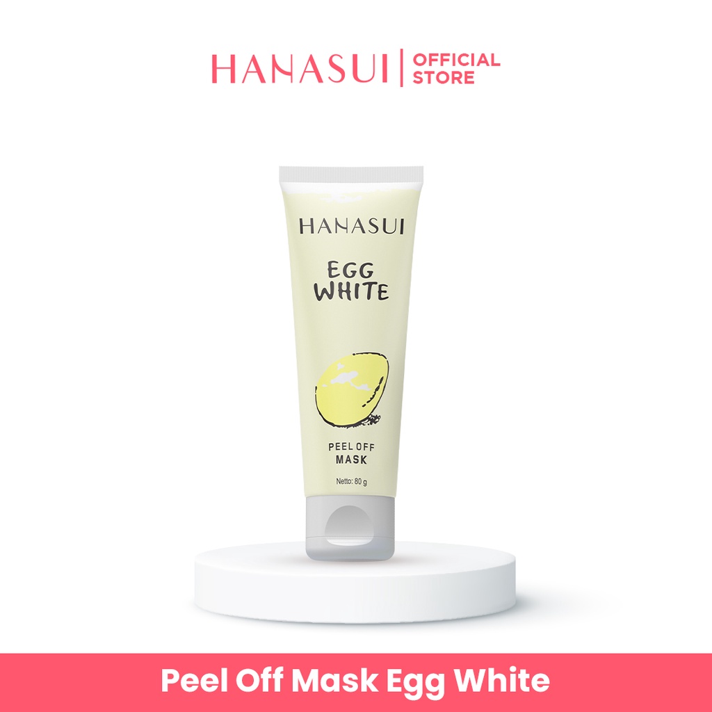 Hanasui Peel Off Mask Egg White Tube / Masker Putih Telur