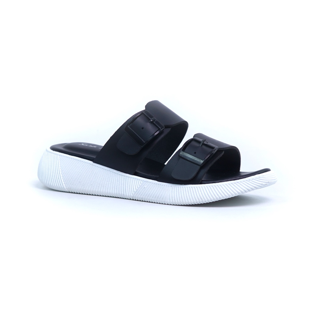 Harga Promo Sarasara JEAN Sandal Birken Wanita Kekinian Terbaru Murah-black