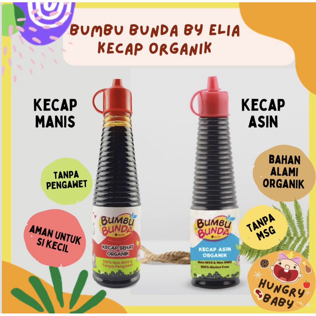 Bumbu Bunda Kecap Bumbu Bunda Kecap MPASI Anti GTM Kecap Bayi Kecap Organik MPASI Penambah Nafsu Makan Penambah Berat Badan BB Booster MPASI Bayi  Anti GTM Saos Tiram Minyak Wijen Kecap teriyaki yakiniku Kecap manis Kecap Asin