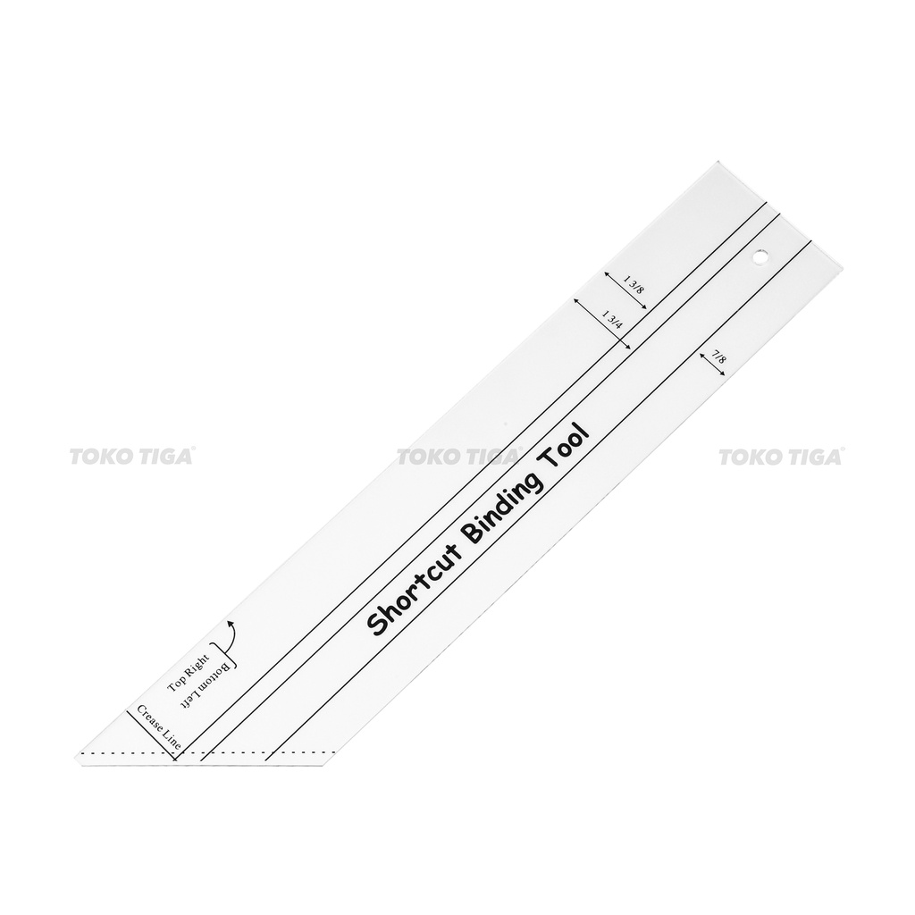 Penggaris Shortcut Binding Tool / Pembuat Bisban Pada Quilt (RL-SBT)