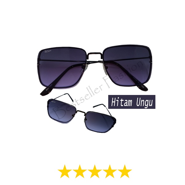 Kacamata Unisex Fashion Untuk Wanita Dan Pria Gaya Santai Anti UV Korean Import Kacamata Hitam Frame Aviator Sunglasses Korean Style NOCASE