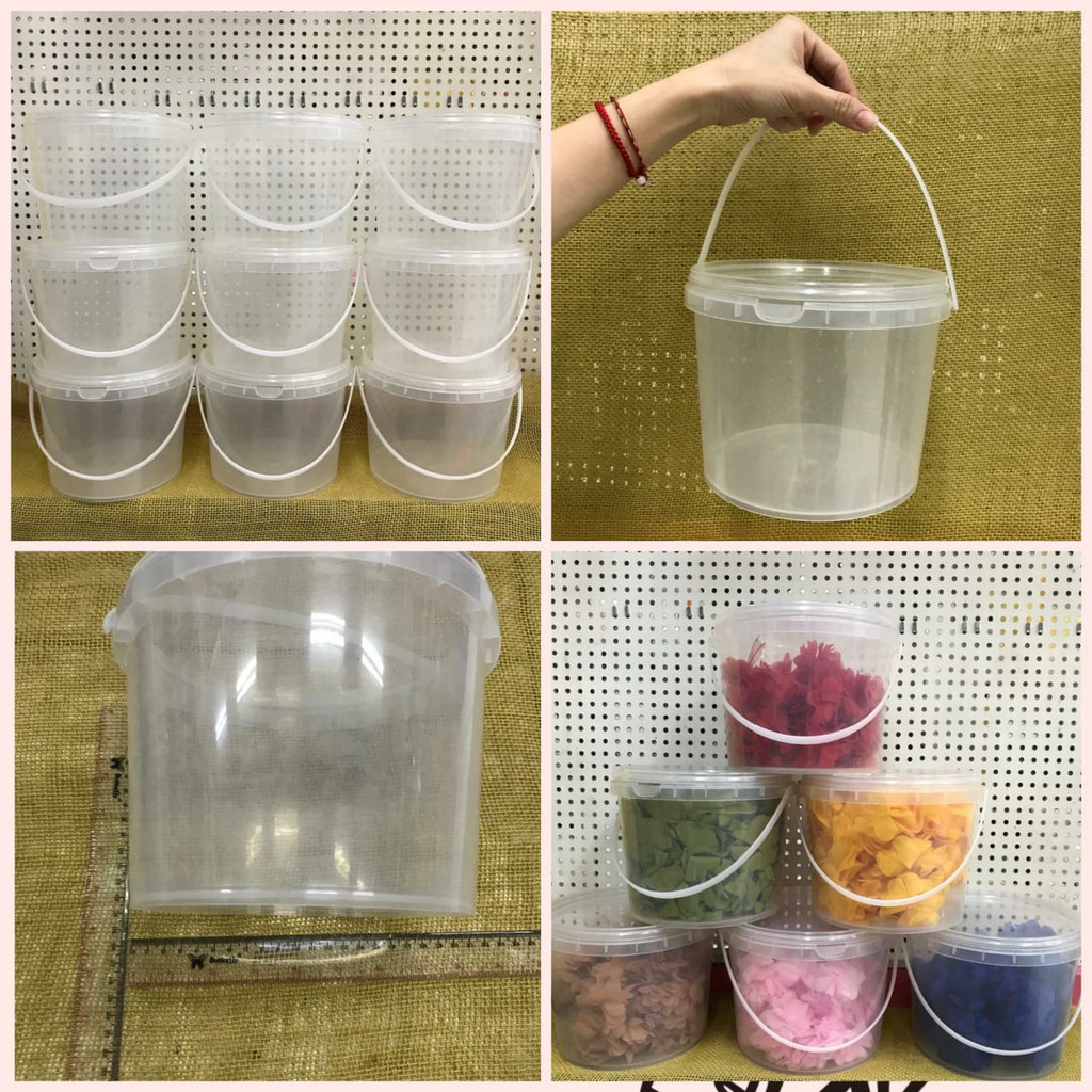 1 BUAH - 3.2 LITER EMBER PLASTIK + TUTUP | TEMPAT SERBAGUNA | EMBER HYDROPONIC