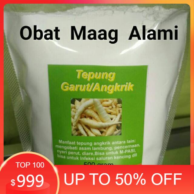 

Terlaris TEPUNG GARUT/PATI ASAM LAMBUNG/ANGKRIK /ARROWROOT 500Gr