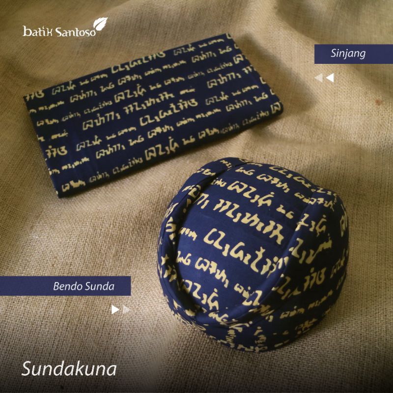 Batik Santoso Sundakuna - Bendo Sunda dan Sinjang Aksara Sunda khas Bandung PREORDER