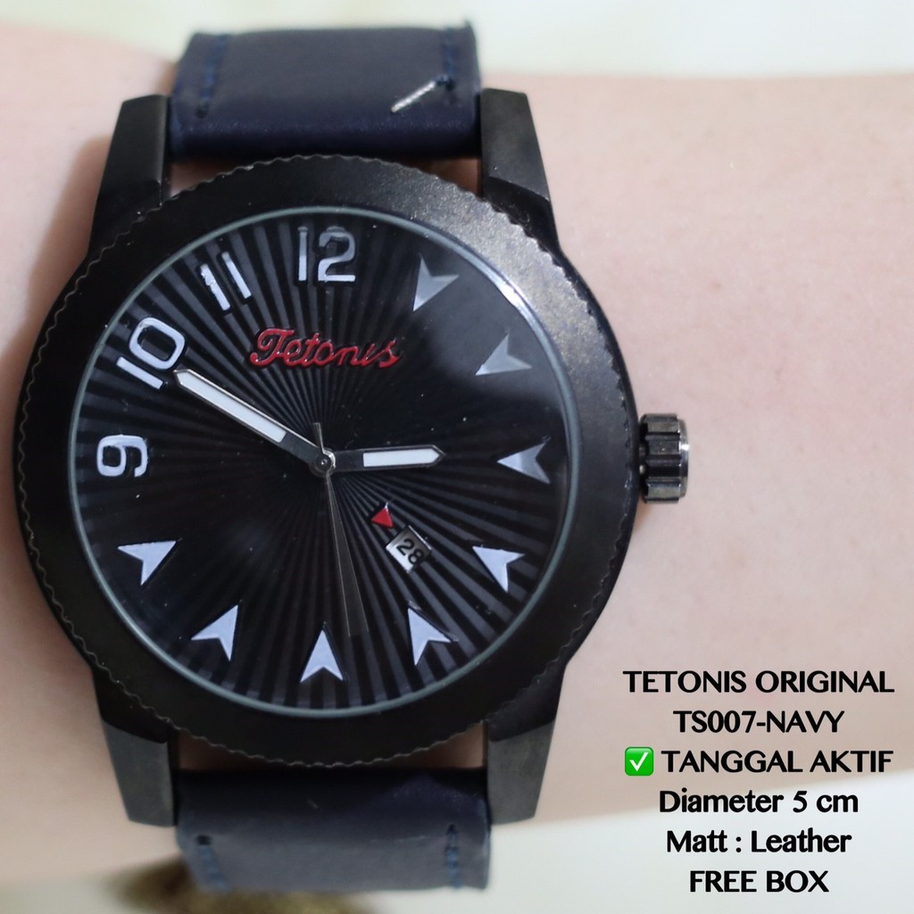 Jam tangan original pria tetonis tanggal aktif garansi  TS007