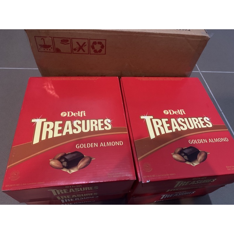 delfi treasure almond / cookies 1 karton isi 4 box x 24 pc isi 4