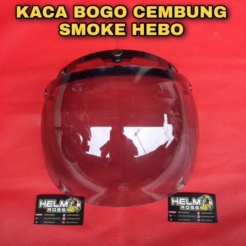 Kaca Visor HELM BOGO RETRO CLASSIC MERK HEBO 3 KANCING UNIVERSAL SEMUA BOGO