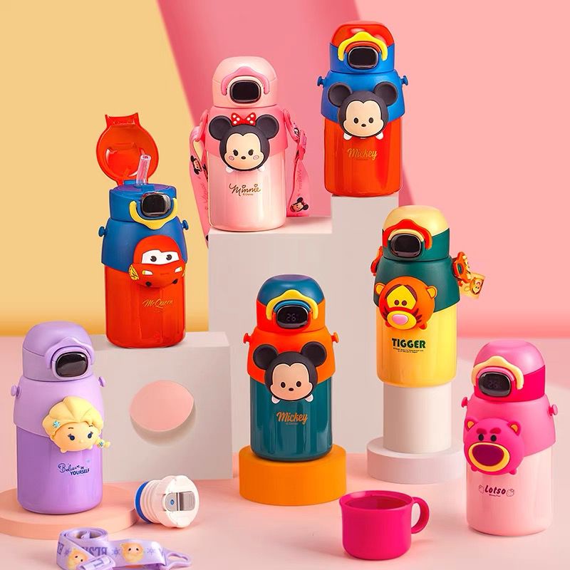 TERBARU !!! BOTOL MINUM ANAK MOTIF KARTUN STAINLESS STEEL | THERMOS | BUNYI | CHARACTER