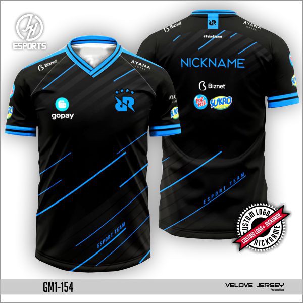 BAJU GAME / JERSEY GAMING ESPORT RRQ ORIGINAL PRINTING SUBLIM