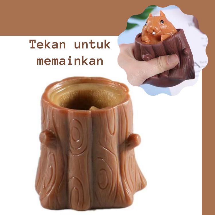 Mainan Squishy Tupai – AC 41 -  Mainan penghilang stress dan gelisah pop it lucu anak dan dewasa Squisy Squisi  flash sale boneka mocha quishy squishi unicorn ball roti donut preloved slime murah jumbo tofu kucing original paket