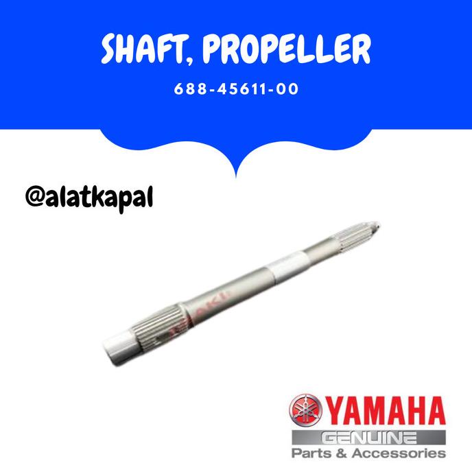 SHAFT PROPELLER 688-45611-00 untuk Mesin Tempel Yamaha 50-90 pk