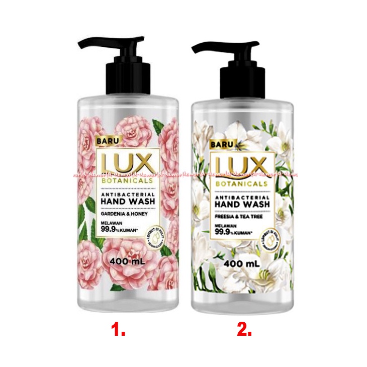 Lux Botanicals 400ml Antibacterial Hand Wash Sabun Cuci Tangan Luxs Gardenia &amp; Honey Fressia Tea Time Melawan Kuman 400 ml