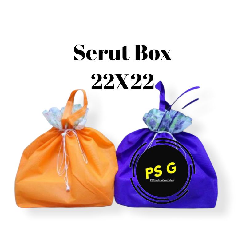 

Tas box nasi hajatan/spunbond/serut 22x22(isi 12pcs)