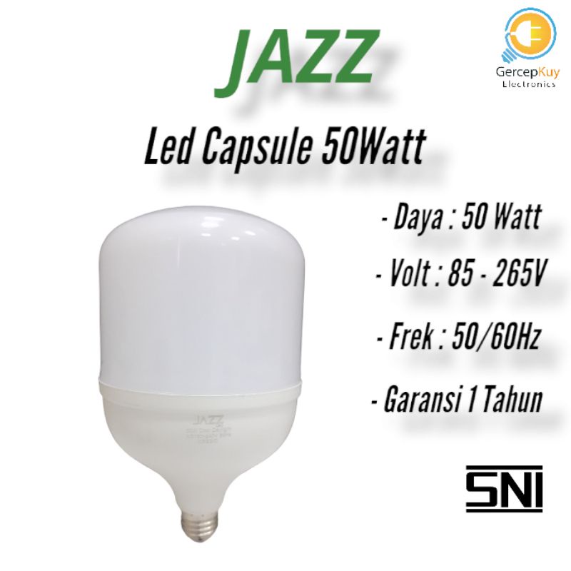 Lampu LED Capsule JAZZ 50 Watt PUTIH E27