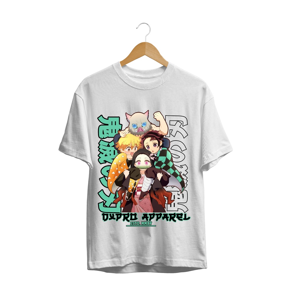 T-SHIRT KAOS ANIME DEMON SLAYER FRIENDSHIP KIMETSU NO YAIBA PREMIUM