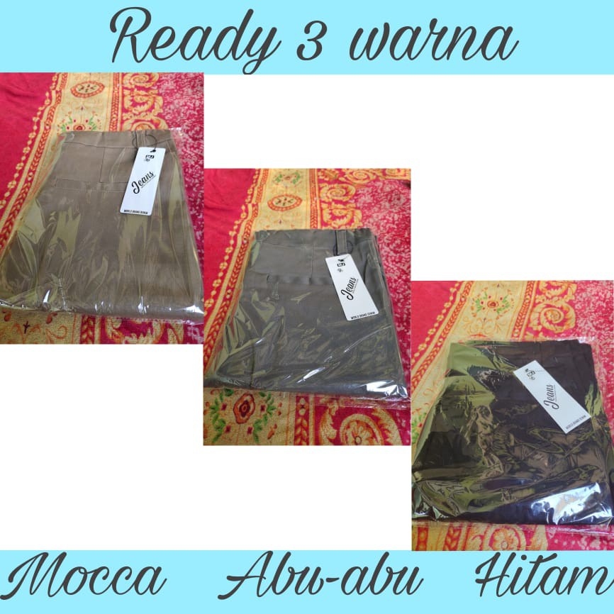 Celana Chinos Kerja Wanita Panjang Bahan Katun