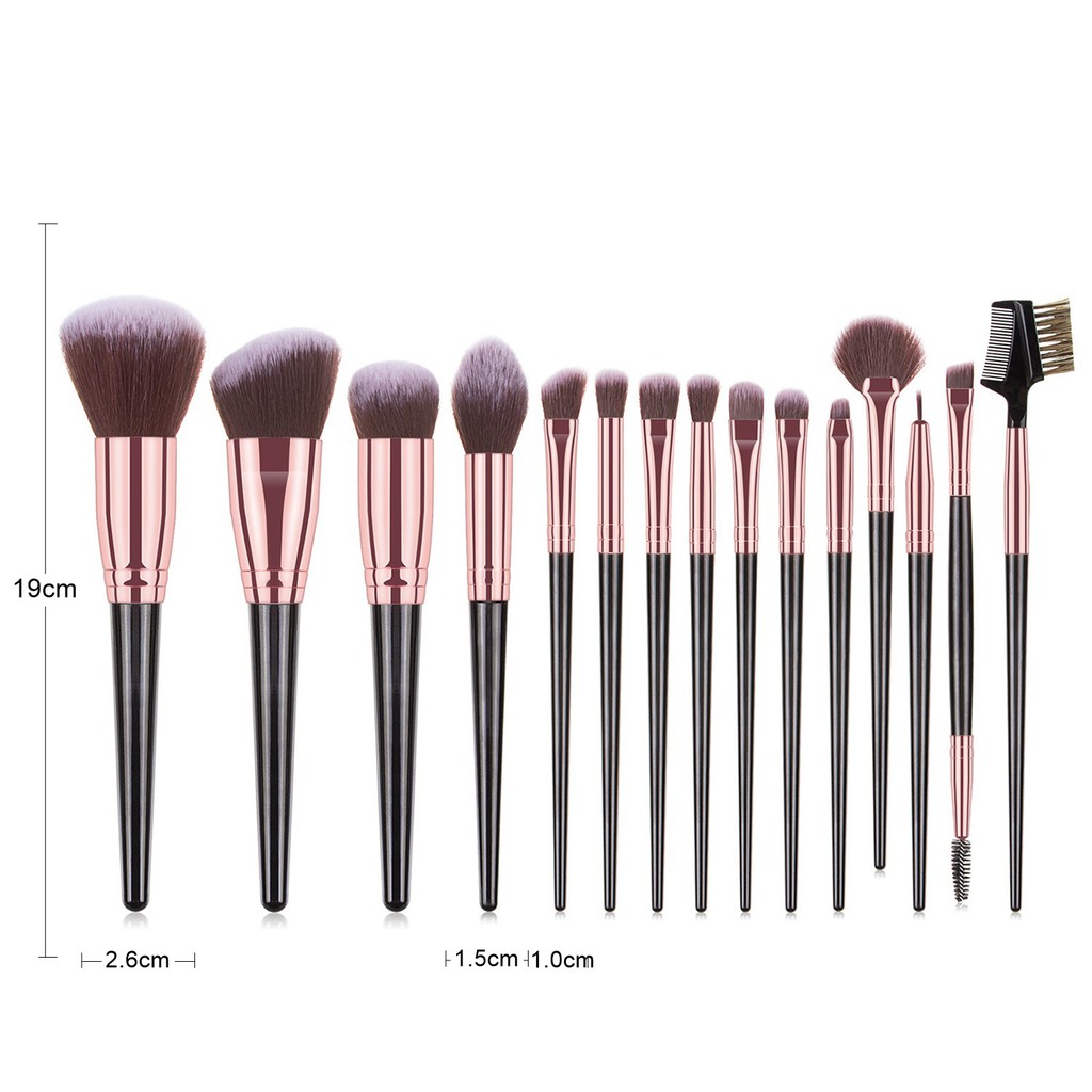 Kuas Make Up Set 15 Pcs 20 Pcs Alat Make Up Brush Kosmetik