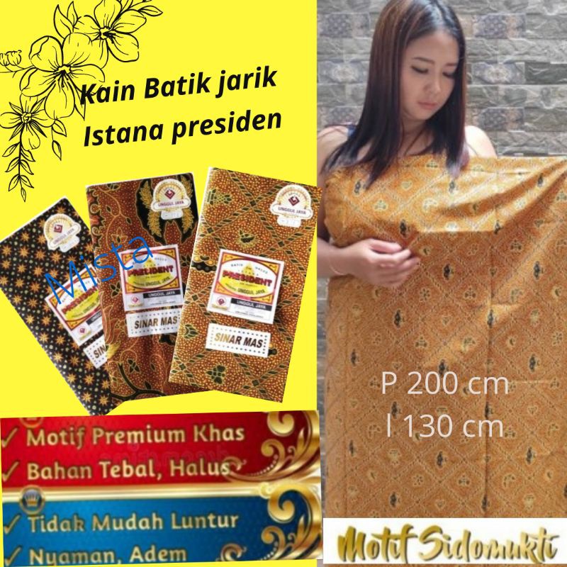 Kain Batik Jarik Prodo H. Santoso Istana Presiden Motif Sidomukti