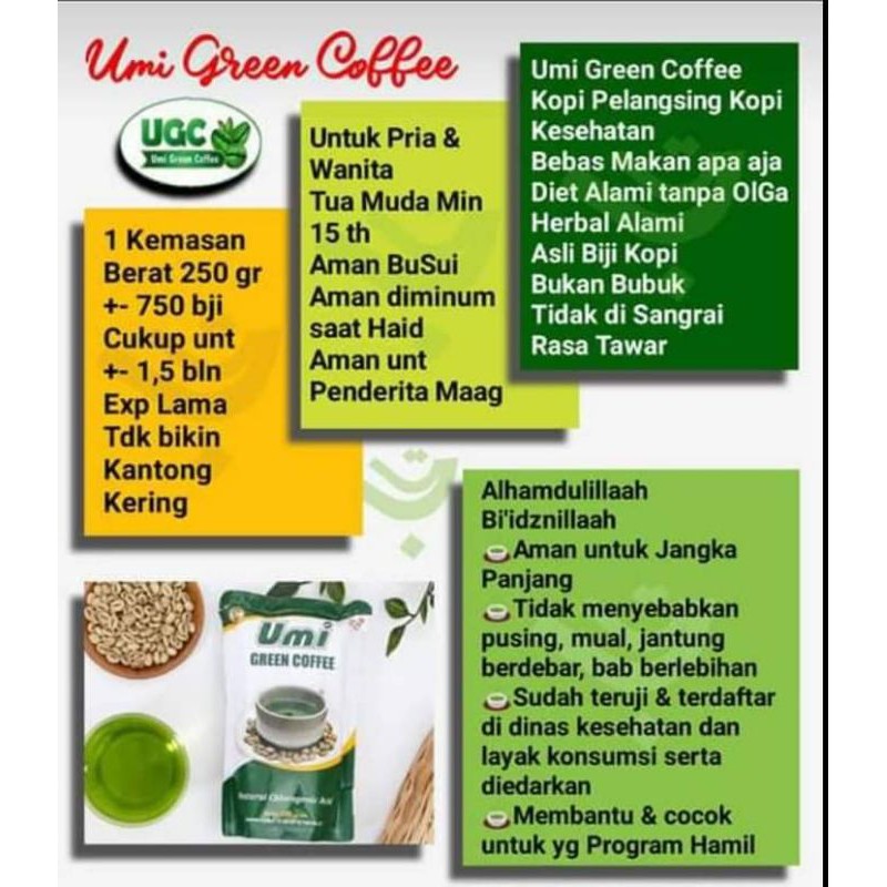 

UMI green coffee original