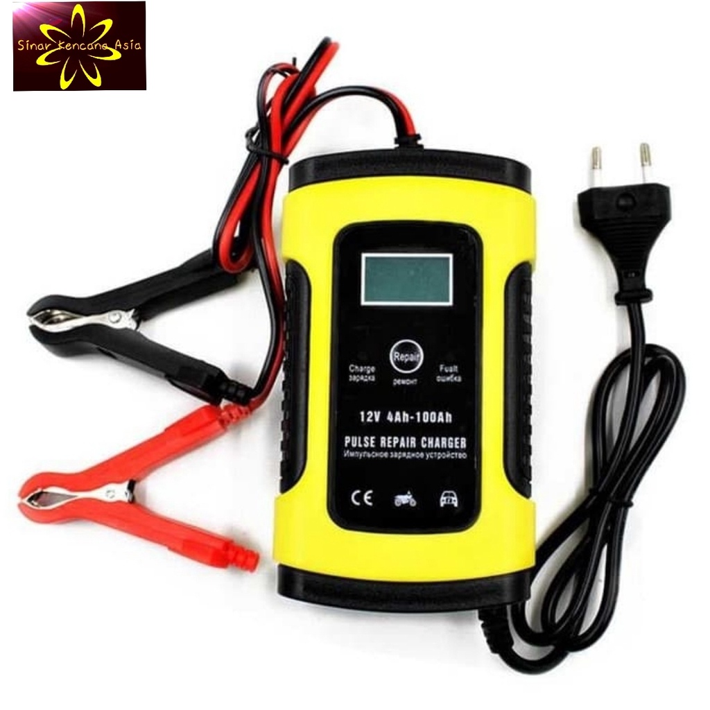 Cas Aki Mobil Motor 12V 6A Repair Aki Full Automatic-Charger Aki Intelligent Automatic