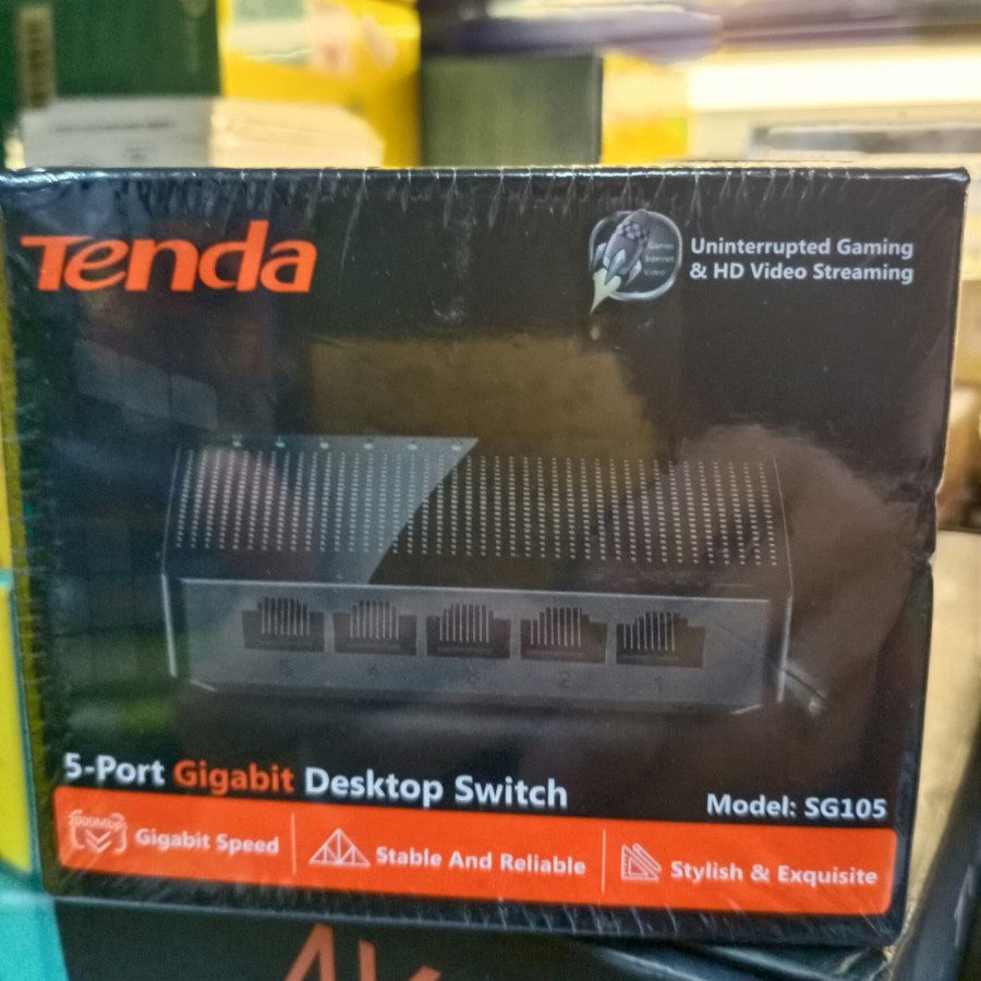 TENDA SG105 NETWORK 5-PORTS GIGABIT SWITCH 1000Mbps FAST ETHERNET SWITCH