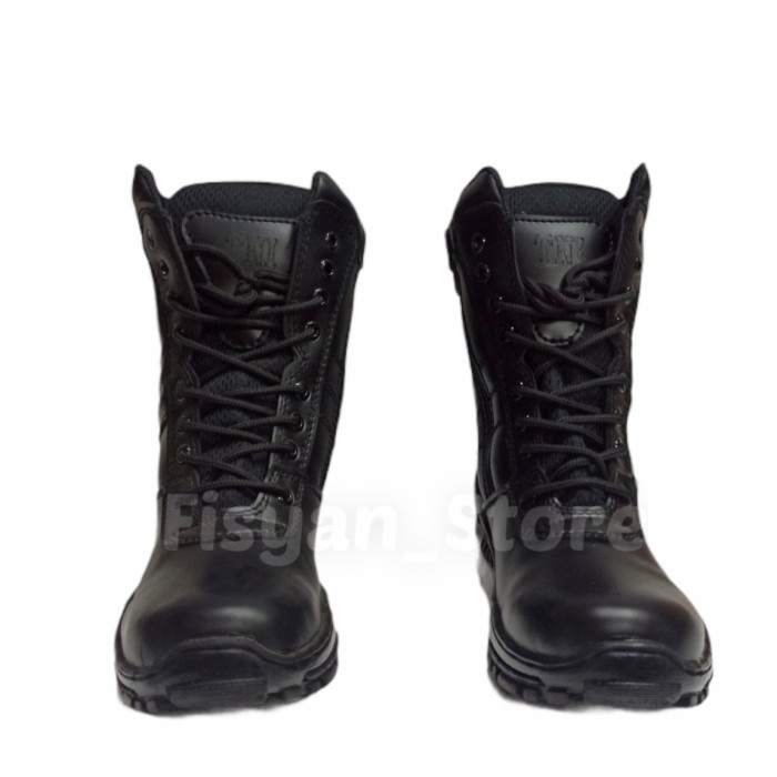 Sepatu PDL TNI | PDL Polisi | PDL Security | PDL Satpam Hitam Doff