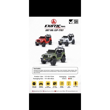 MAINAN MOBIL AKI EXOTIC JEEP 7707