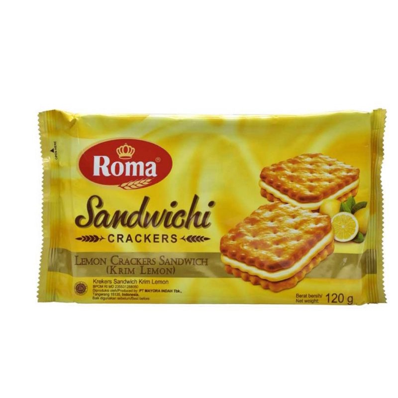 

Roma Sandwichi Crackers Lemon 120 g