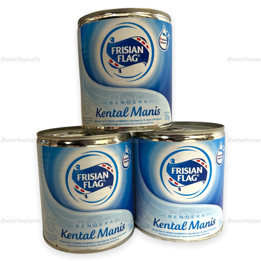 

Susu Kental Manis Bendera Frisian Flag Putih Cokelat 370gr Skm