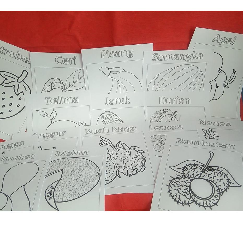 

Special Price.. PAKET Mewarnai Campur Hewan dan Buah isi 46 lembar