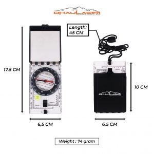Multifunction Mirror Compass 85 Dhaulagiri Kompas Kaca Multifungsi