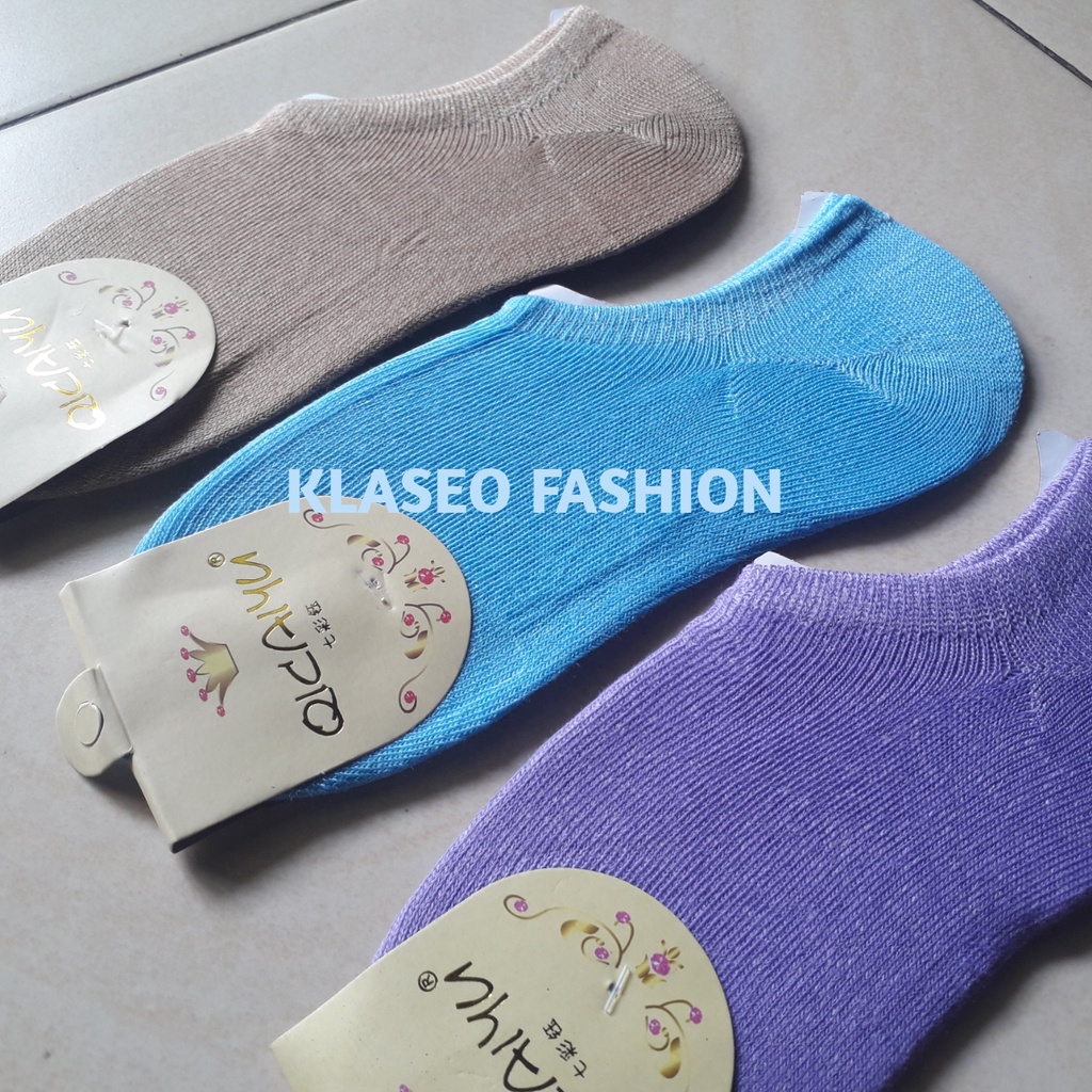 Kaos Kaki Pendek Cewek Di Bawah Mata Kaki Polos Warna Murah Perempuan Wanita Hidden Socks Invisible